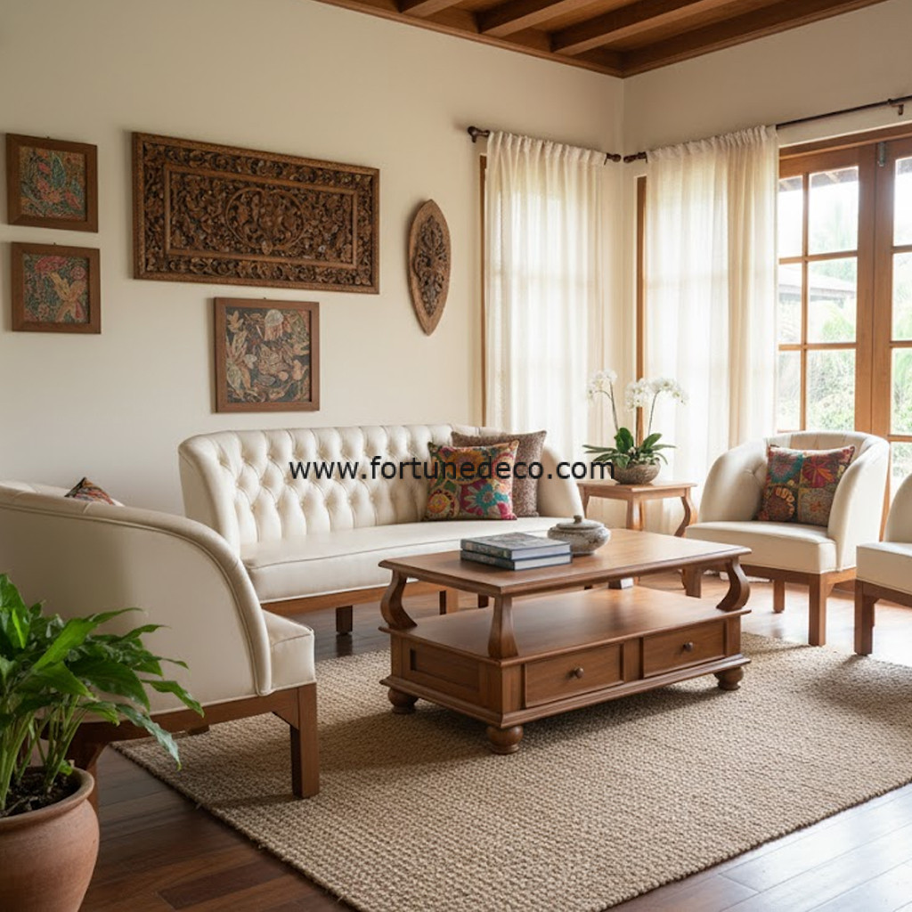 Sofa Set Jati "Verona" - Gambar 3